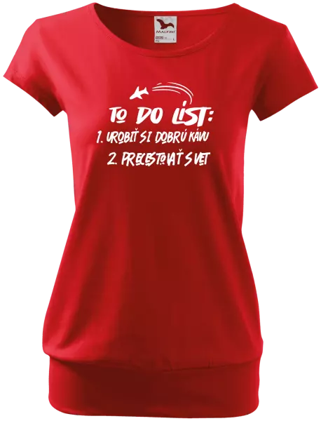 Dámske tričko To do list