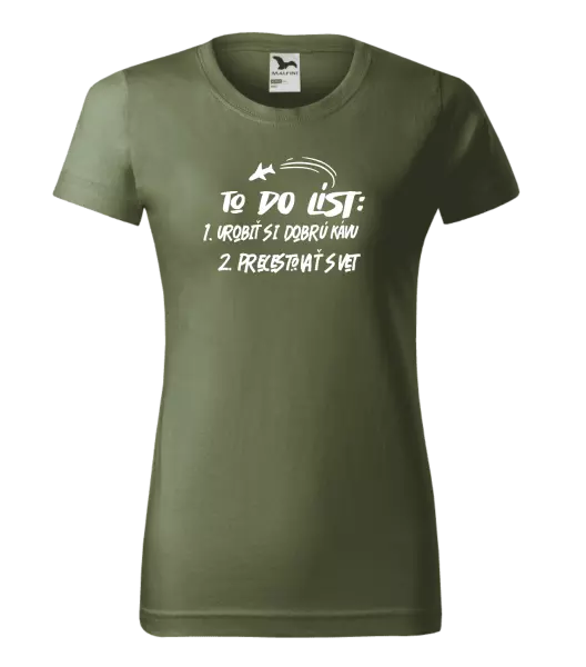 Dámske tričko To do list