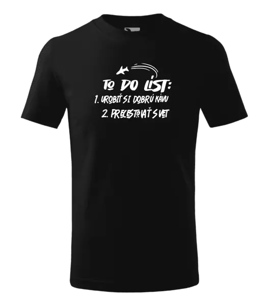 Detské tričko To do list