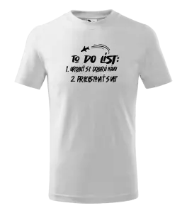Detské tričko To do list