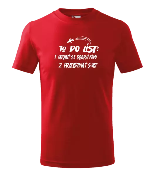 Detské tričko To do list