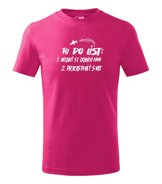 Detské tričko To do list