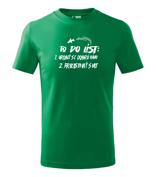 Detské tričko To do list