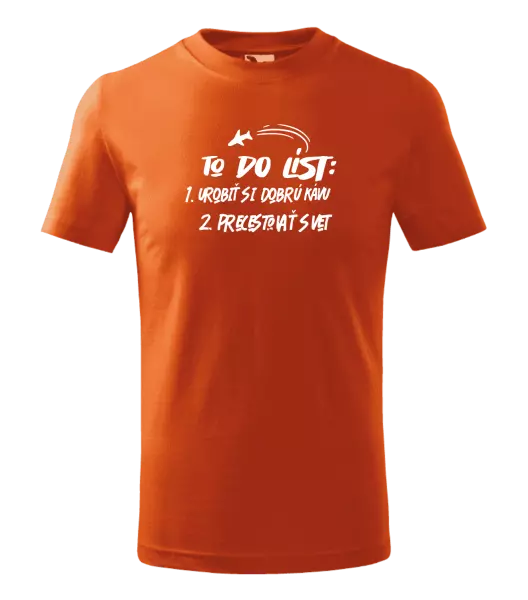 Detské tričko To do list