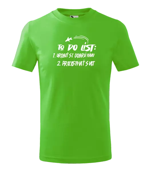 Detské tričko To do list