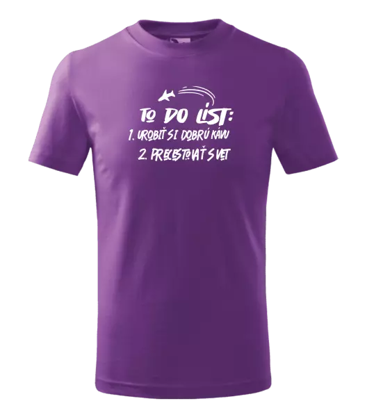 Detské tričko To do list