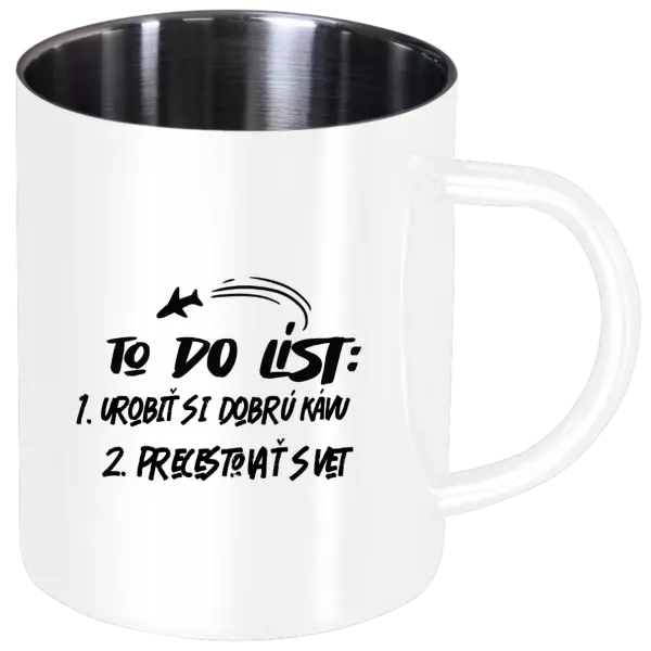Nerezový hrnček To do list