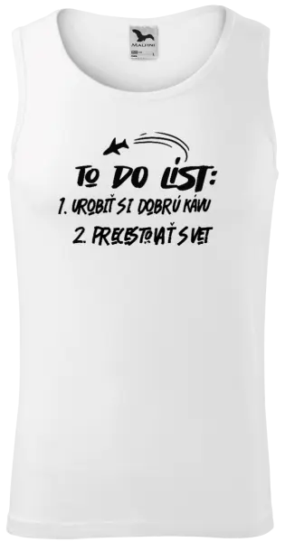 Pánske tielko To do list