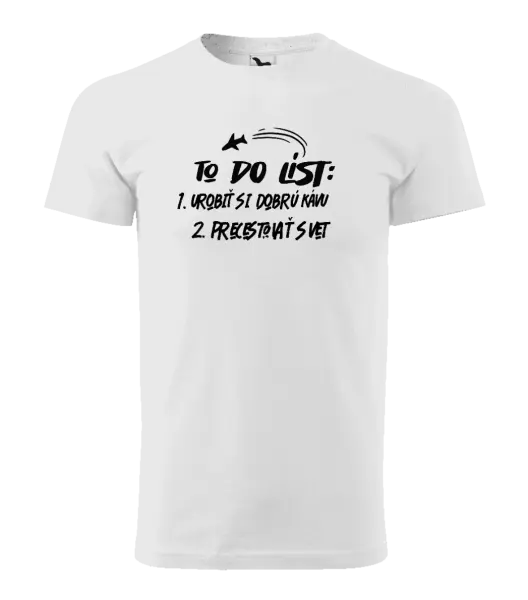 Pánske tričko To do list