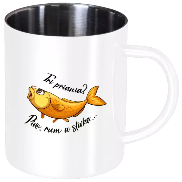 Nerezový hrnček Tri priania