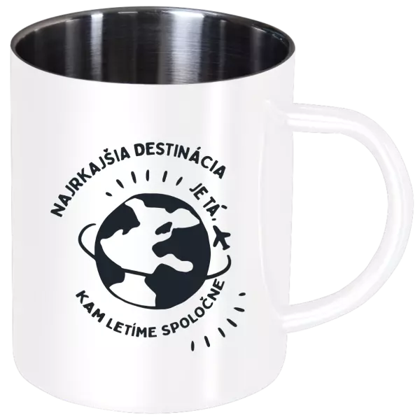 Nerezový hrnček Najkrajšia destinácia