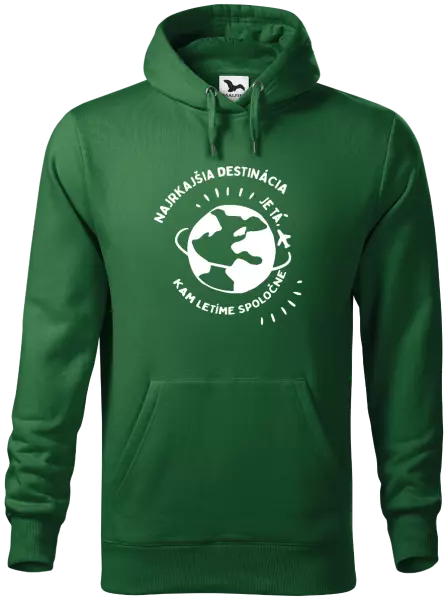 Pánska mikina Najkrajšia destinácia