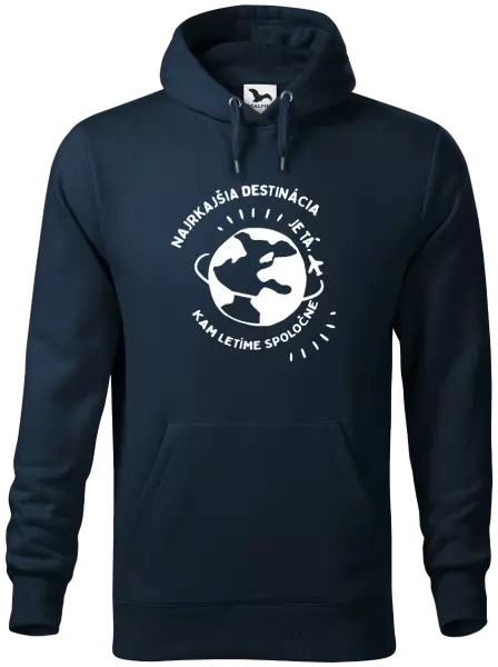 Pánska mikina Najkrajšia destinácia