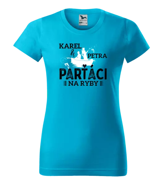Dámske tričko Parťáci na ryby