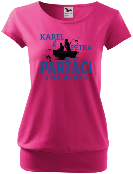 Dámske tričko Parťáci na ryby