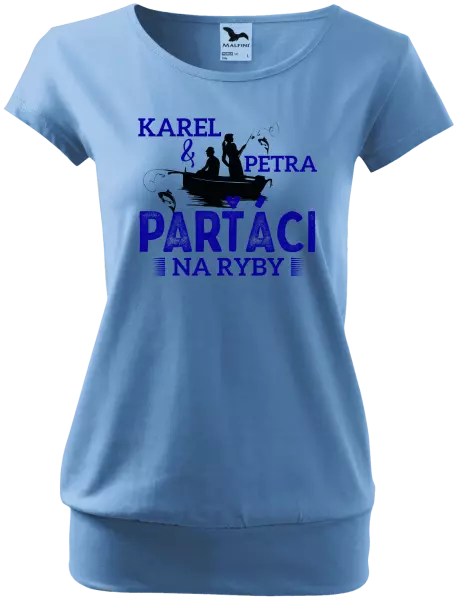 Dámske tričko Parťáci na ryby