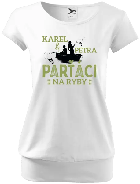 Dámske tričko Parťáci na ryby