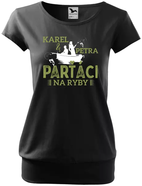 Dámske tričko Parťáci na ryby