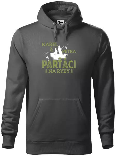 Pánska mikina Parťáci na ryby