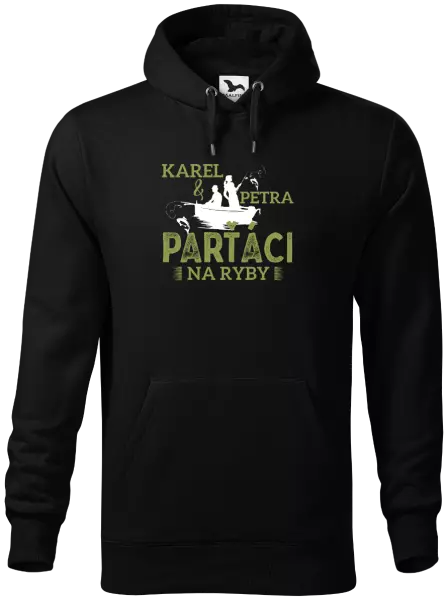 Pánska mikina Parťáci na ryby