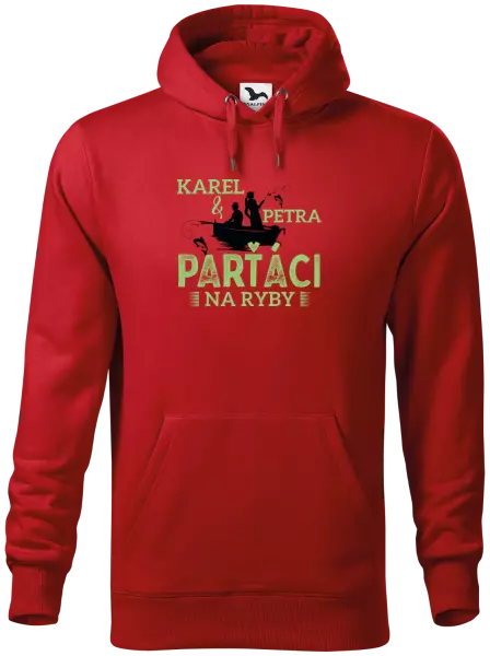 Pánska mikina Parťáci na ryby