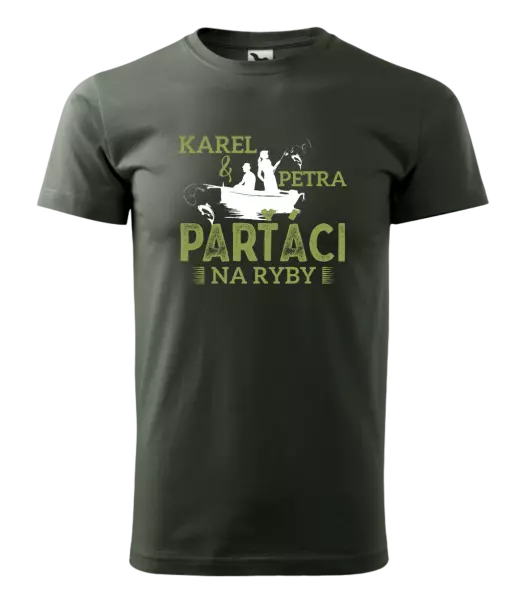 Pánske tričko Parťáci na ryby
