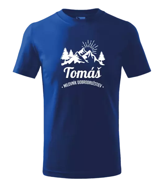 Detské tričko Milovník dobrodružstiev