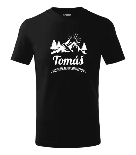 Detské tričko Milovník dobrodružstiev