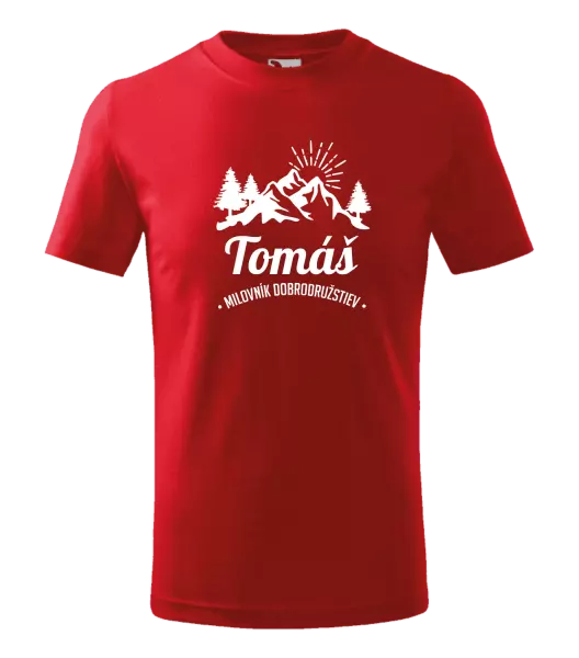 Detské tričko Milovník dobrodružstiev