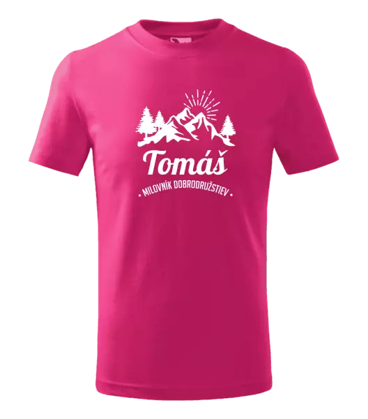 Detské tričko Milovník dobrodružstiev