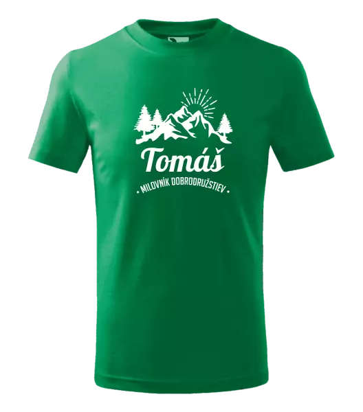 Detské tričko Milovník dobrodružstiev