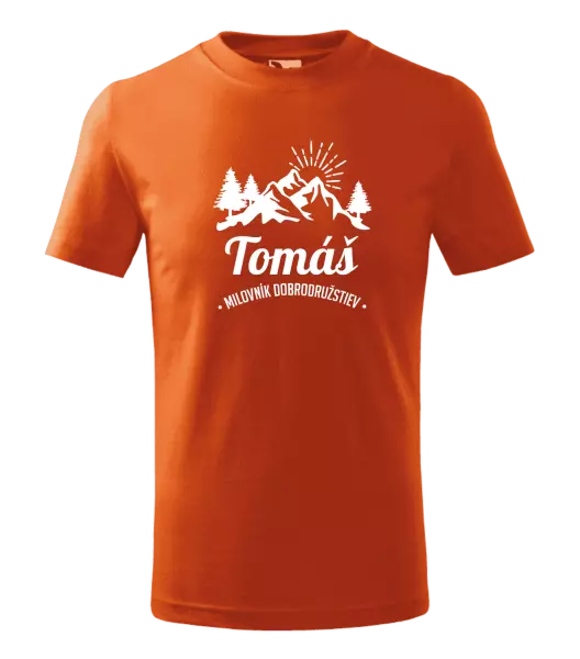 Detské tričko Milovník dobrodružstiev