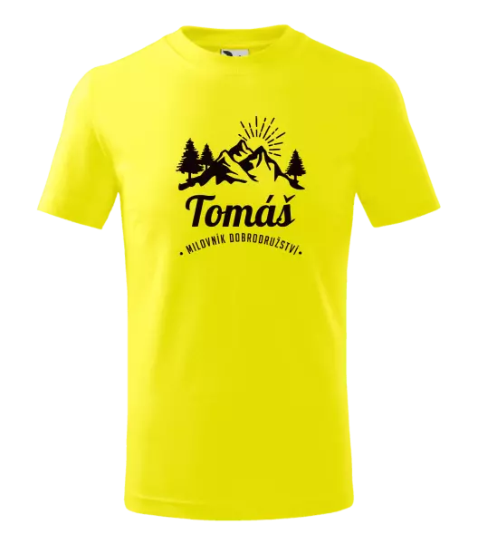 Detské tričko Milovník dobrodružstiev