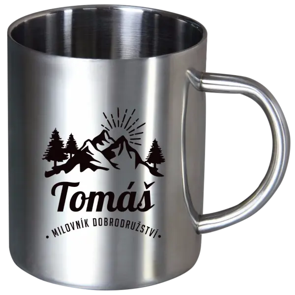 Nerezový hrnček Milovník dobrodružstiev