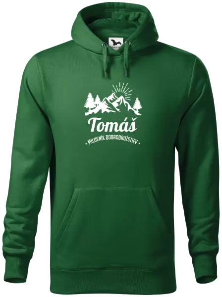 Pánska mikina Milovník dobrodružstiev