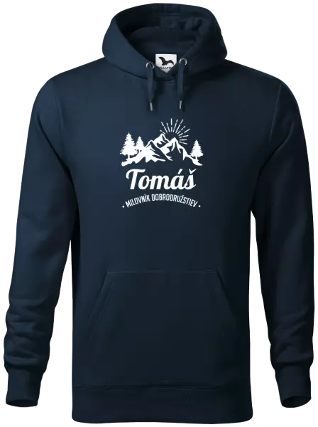 Pánska mikina Milovník dobrodružstiev