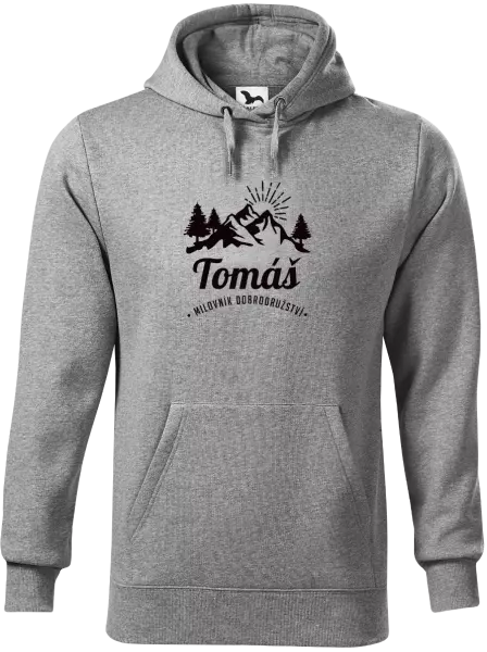 Pánska mikina Milovník dobrodružstiev