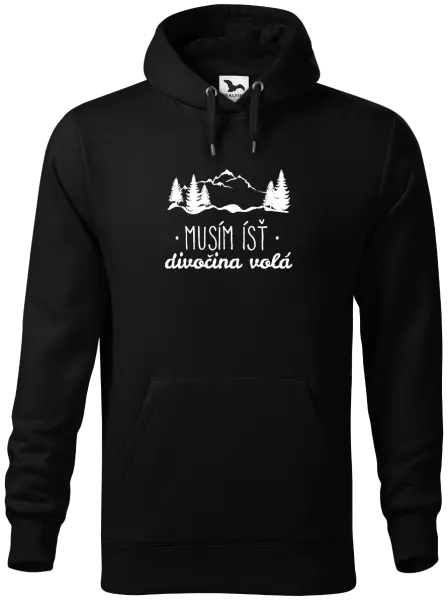 Pánska mikina Musím ísť, divočina volá