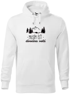 Pánska mikina Musím ísť, divočina volá