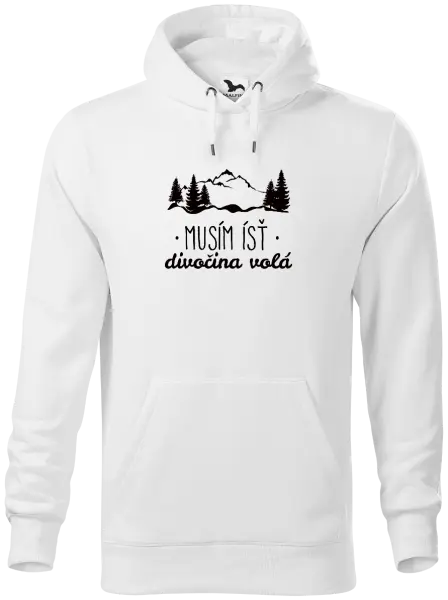 Pánska mikina Musím ísť, divočina volá