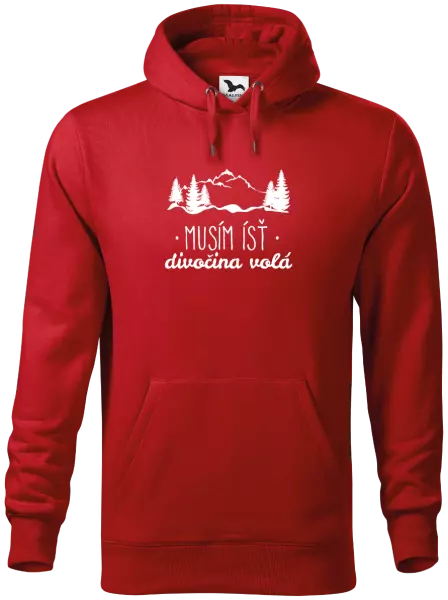 Pánska mikina Musím ísť, divočina volá