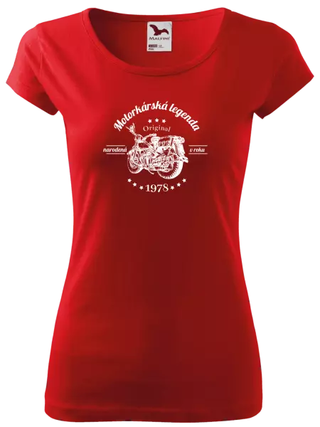 Dámske tričko Motorkárská legenda