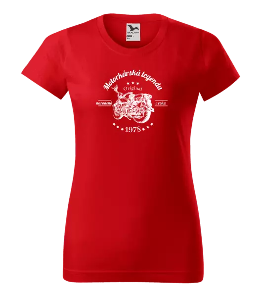 Dámske tričko Motorkárská legenda
