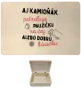 Drevený box s vekom Aj kamioňák potrebuje pauzičku