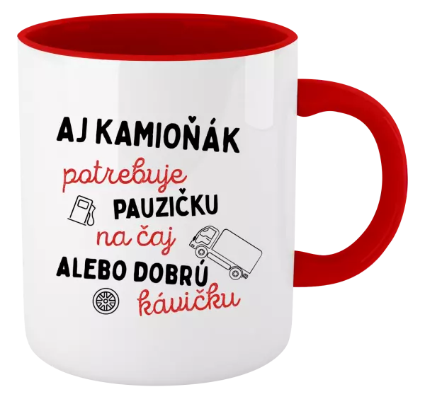 Hrnček  Aj kamioňák potrebuje pauzičku