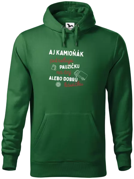 Pánska mikina Aj kamioňák potrebuje pauzičku