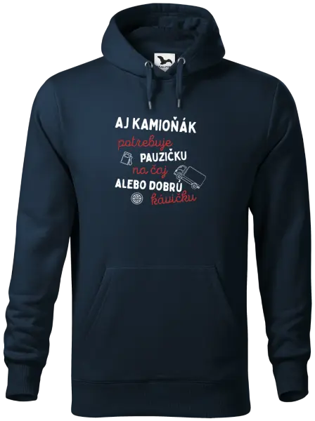 Pánska mikina Aj kamioňák potrebuje pauzičku