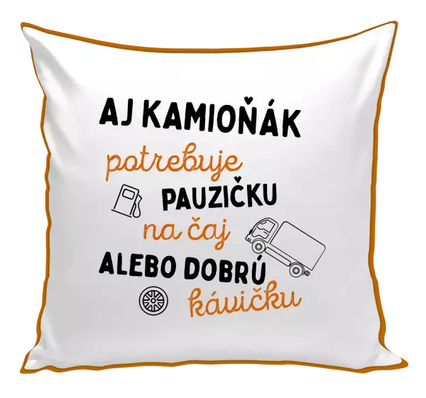 Vankúš Aj kamioňák potrebuje pauzičku