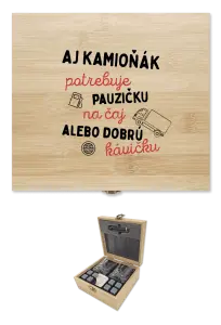 Whisky sada v krabici Aj kamioňák potrebuje pauzičku