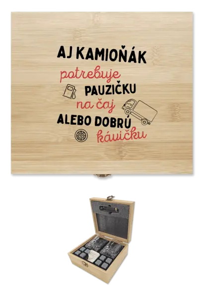 Whisky sada v krabici Aj kamioňák potrebuje pauzičku